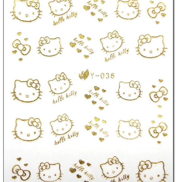 Hello Kitty - NAil Art Decal - BLUE64 - Picture 2 of 3